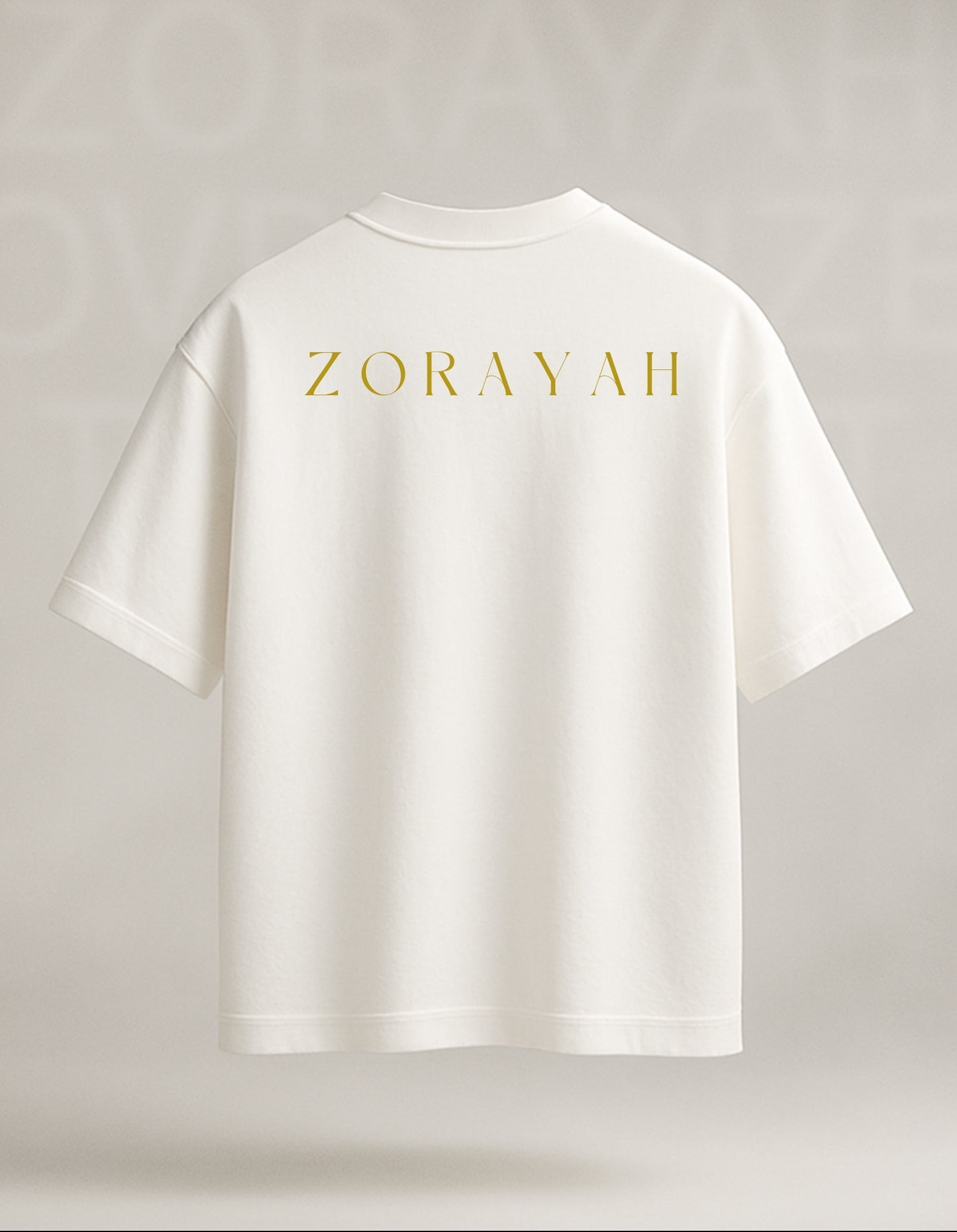 ZORAYAH Signature Crown Logo Oversized T-Shirt β 240 GSM