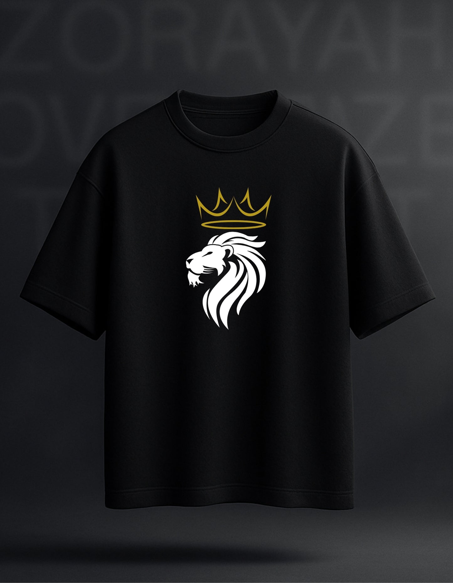 ZORAYAH Signature Crown Logo Oversized T-Shirt β 240 GSM