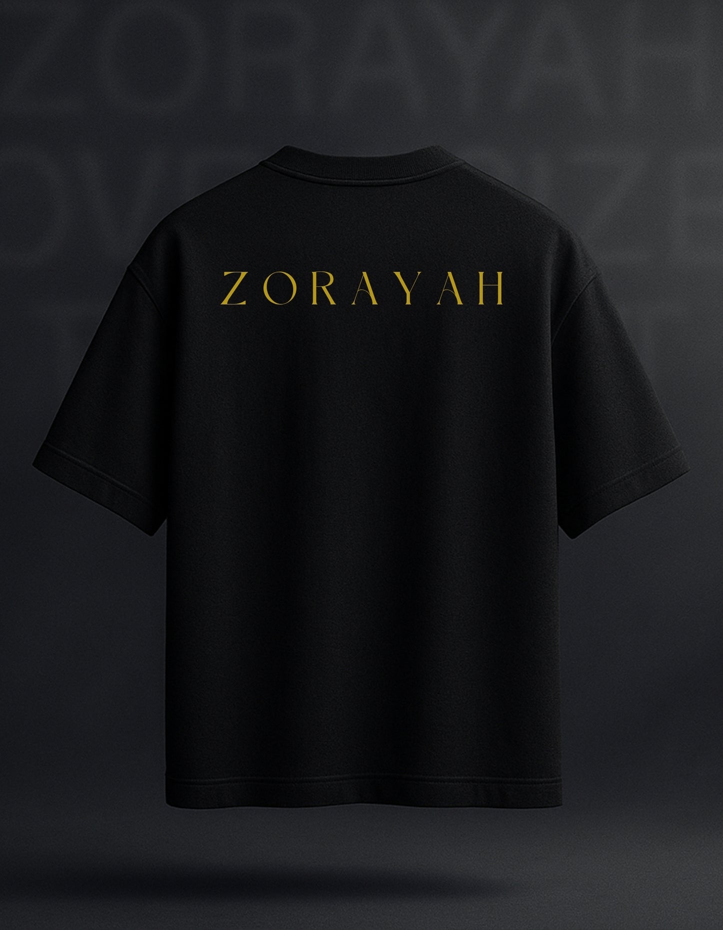 ZORAYAH Signature Crown Logo Oversized T-Shirt β 240 GSM