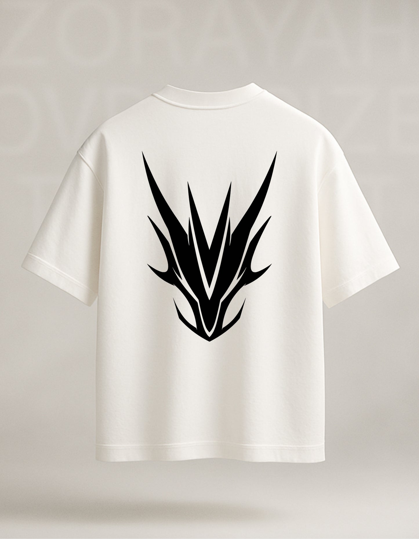 Zorayah, Phoenix T-shirt, Oversized Tee, 240 GSM, Streetwear, Unisex, Dragon Print, Minimal Design, White T-shirt, Black T-shirt